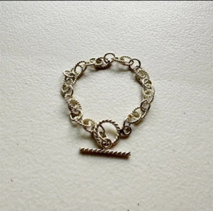 Sterling Silver Women's Link Bracelet - Picture 1 of 3