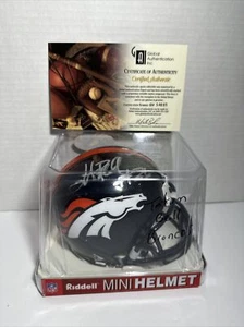 Tatum Bell Autographed Denver Broncos Riddell Mini Helmet COA & Original Box - Picture 1 of 7