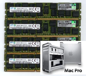 KIT upgrade 64Gb (4x16GB) DDR3 1333MHz ECC RAM Apple Mac Pro 4.1- 5.1 2009-2012 - Foto 1 di 3