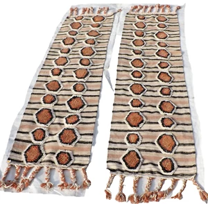 2 Creative Co-Op Cotton Tufted Kilim Floor Runner w/Braided Tassels - 2' x 8' ea - Picture 1 of 23