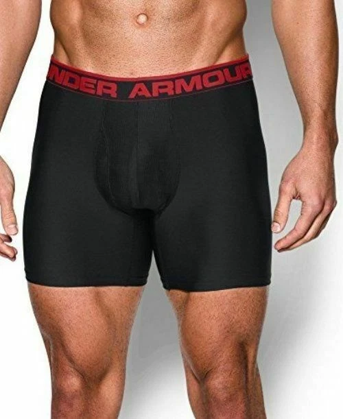 Under Armour 1282508001sm Original Series 6in Boxerjock 2-pack Black SM