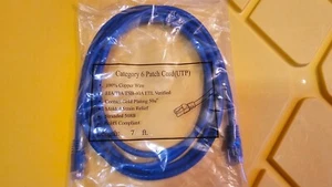 Monoprice OEM 7Ft. Cat6 Ethernet Patch Cord(UTP) Stranded 568B, Blue - Picture 1 of 1
