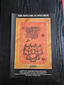 "PÓSTER ANUNCIO DE JUEGO DE ESPECTRO KNIGHT LORE ULTIMATE ARTE 8.3X11.7" - Imagen 1 de 1