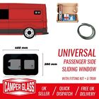 Universal Campervan Sliding Window Passenger Side And Fitting Kit   460Mm X 280Mm