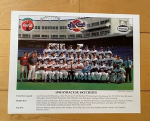 1998 SYRACUSE SKYCHIEFS AAA BASEBALL ORIGINAL TEAM PHOTO - Picture 1 of 4