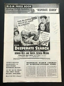 Desperate Search Movie Pressbook (1952) - 8 Pages -12" x 17"  VG - Picture 1 of 3