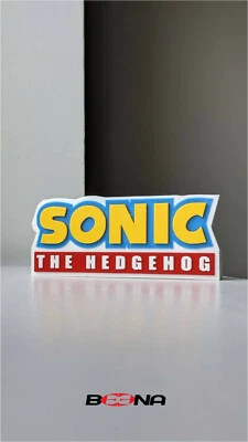 SONIC THE HEDGEHOG Logo Display Beena Studio