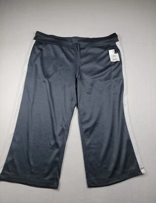 Danskin Now XL 女式拉绳灰色卡普里 — 第 1/3 张图片