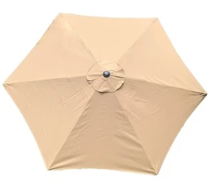 10ft 6 Ribs Replacement Light Coffee Strong and Thick Umbrella Canopy (Canopy... - Picture 1 of 1