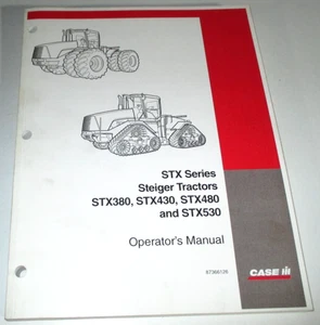 Case IH Steiger STX380 STX430 STX480 STX530 Tractor Operador Manual 1-06 ¡OEM! - Imagen 1 de 4