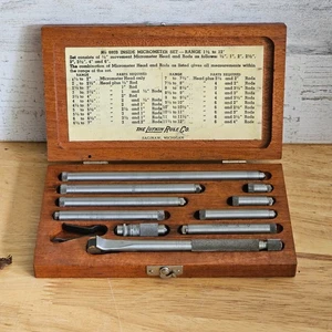 Lufkin Rule Co. 680B Innen Mikrometer Set mit Holzkoffer, 1-1/2" bis 12" - Y113 - Bild 1 von 4