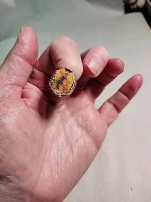 1960-е TARZAN премиум хромированное мерцающее кольцо Flasher + кольцо Ben HUR в комплекте  - Изображение 1 из 4