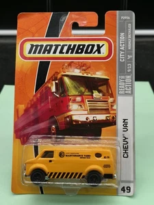 Matchbox 2009 City Action #49 Chevy Van Dark Yellow City Services Maintenance - Picture 1 of 2