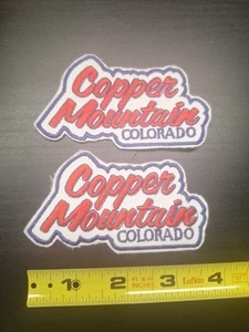 Lote de 2 parches de esquí Copper Mountain Colorado - Imagen 1 de 2