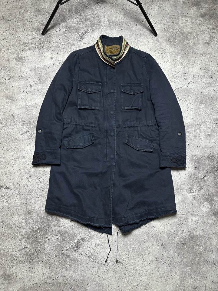 Chaqueta Parka Bazar Deluxe Algodón Denim Mujer Talla 44 Azul Marino  Foto 1 de 4