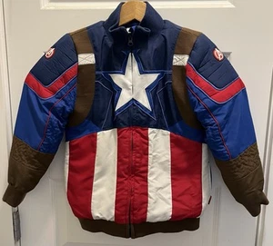 Disney Captain America Jacket/Coat SZ 7/8 - Picture 1 of 3