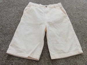 BOYS HOPE & HENRY PINK STRIPED SEER SUCKER LONG DRESS SPRING EASTER SHORTS SIZE - Picture 1 of 9