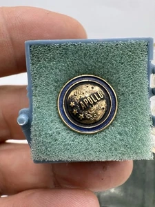 Vintage NASA 1st Manned Lunar Landing 1969 Moon Pin Lapel Tie Tack - Picture 1 of 5