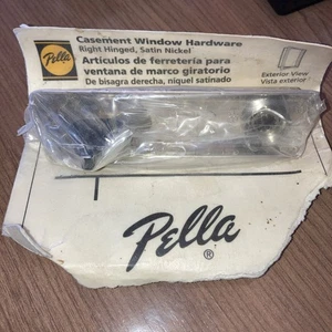 Pella Flügel Fensterkurbel Satin Nickel rechts Scharnier OHNE SCHLOSS 2000 - aktuell - Bild 1 von 5