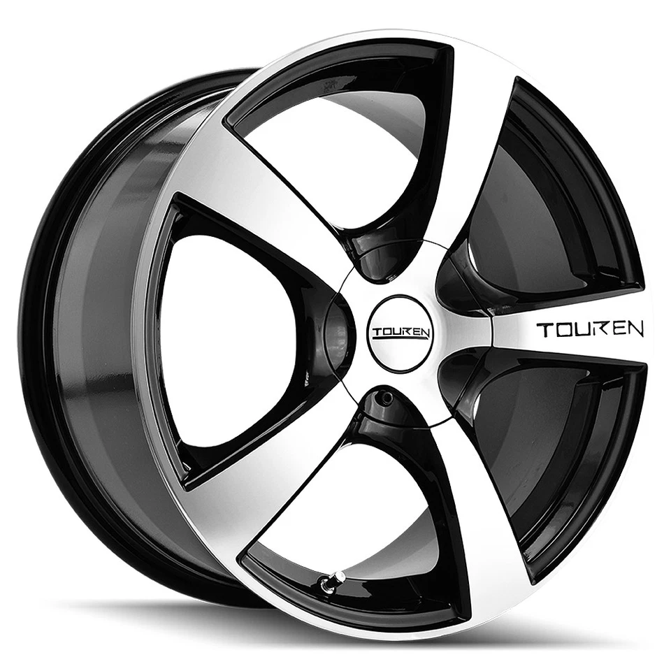 Touren TR9 17x7 5x110/5x115 +42mm Black/Machined Wheel Rim 17" Inch — 第 1/4 张图片