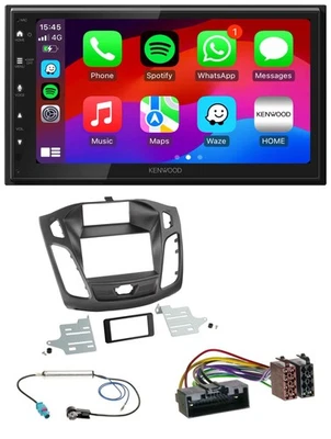 Kenwood MP3 USB DAB 2DIN Bluetooth Autoradio für Ford Focus (2011-2014) - Bild 1 von 4
