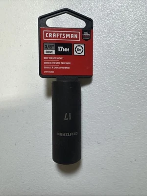 CRAFTSMAN 17mm 3/8 Inch Drive  6 Point  Deep Impact Socket CMMT15906 NOS - Image 1 of 2