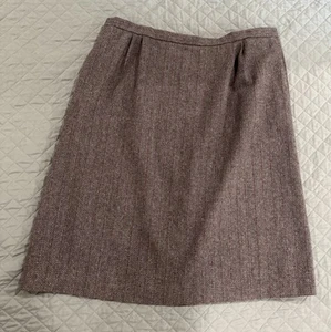 Ashley Brooke Womens Gray 100% Wool Skirt Size 44w Dark Acadamia Mrs Doubtfire - Picture 1 of 10