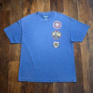 Y2K Vintage Zoo York Three Logo Heather Blue T shirt Mens Size XL Skater Hipster - Picture 1 of 5