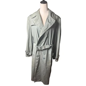 Vintage Vietnam Army Herren Regenmantel Baumwolle Trenchcoat Military Olivgrün 38L - Bild 1 von 5