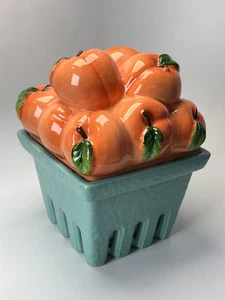 HomeWorx Harry Slatkin Cerámica Fruta Cesta Vela Melocotones Granja Maximalista - Imagen 1 de 8