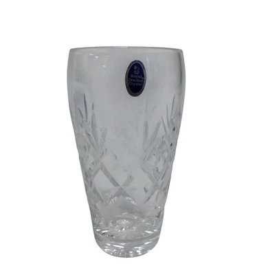 Royal Doulton 24% Lead Crystal Vase Handmade in England Boxed Gift Pre-Owned  - Image 1 of 4