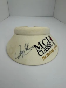 Vintage MCI Classic Heritage Golf Visor Payne Stewart SIGNED - Picture 1 of 5