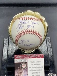 MONTE IRVIN HOF 73, 1954 WS Champs NEW YORK GIANTS SIGNED OML BASEBALL JSA /Coa - Picture 1 of 2