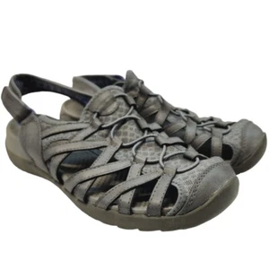 Baretraps Womens Sandal Size 9M Gray Gladiator Fabric Frenzie Slingback - Picture 1 of 13