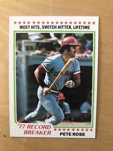 1978 Topps Set-Break #5 Pete Rose Record Breaker