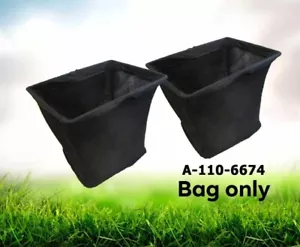 2 For Toro 110-6674 Timecutter Zero Turn Rear Grass Catcher Bags Only - Picture 1 of 7