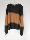 Vintage Urban Outfitters Colorblock Knit Sweater Size Large Orange & Green
