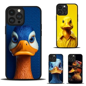 TPU Phone Cover Love lines ducks cartoon For iPhone SE4 16E XS XR Max 6 7 8 Plus - Picture 1 of 25