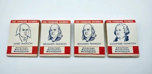 Founding Fathers 1776-1976 Bicentennial~ Franklin~Hamilton~Madison - Matchbooks - Picture 1 of 6