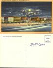 Ocean front hotels at night Old Orchard Beach Maine 1930-1945