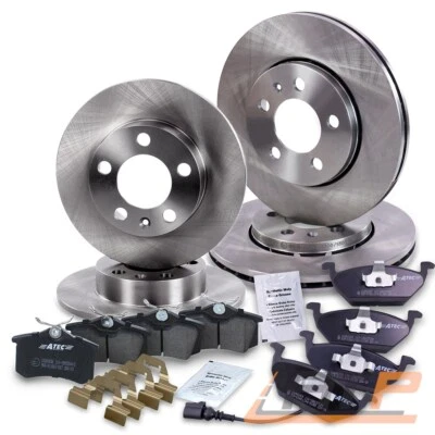 BREMSSCHEIBEN + BREMSBELÄGE BREMSKLÖTZE VORNE + HINTEN FÜR VW GOLF 4 1J - Bild 1 von 4