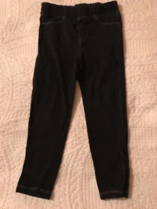 Girls Size 4 Dark Blue Denim Look Leggings/Jeggings with 2 back Pockets Baby Gap - Picture 1 of 4