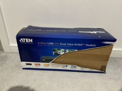 ATEN 4-Port USB DVI Dual View Kvmp Switch - Image 1 of 2