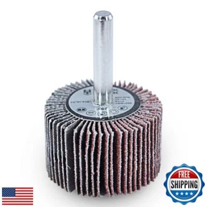 BHA Aluminum Oxide Shank Mounted Flap Wheels, 1-1/2” x 1” x 1/4”, 80 Grit - 5 - Picture 1 of 5