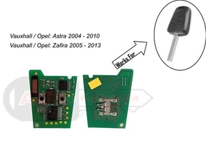 Placa de circuito genuina Vauxhall / Opel 2 botones 434 MHz para Astra H y Zafira B - Imagen 1 de 1