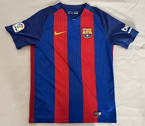 Barcelona Spain Football Shirt Soccer Jersey Nike Authentic 2016 Dri Fit FCB M - Picture 1 of 19