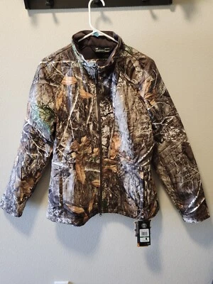 Under Armour Women's Brow Tine Realtree Camo Mid Season Jacket Size L 1316695 - Image 1 of 4