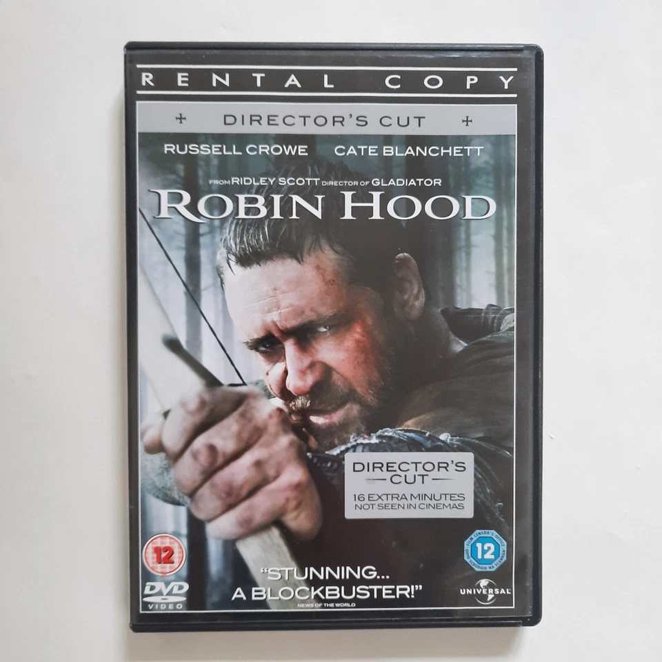 Robin Hood DVD 2010, Director's Cut, Russell Crowe, Ridley Scott, Region 2, 4, 5 - Image 1 of 4