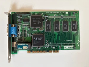 Vintage Diamond Stealth S3 968 Vision 968 PCI graphics card for retro PC tested - Afbeelding 1 van 6