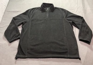 Croft & Barrow Fleece Sweatshirt Men's Extra Large 1/4 Zip Mock Neck Casual Gray - Picture 1 of 10